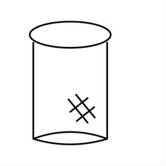 trash can silhouette icon design template

