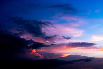  blue sky cloud gradient light white background. Beauty clear cloudy in sunshine calm bright winter...