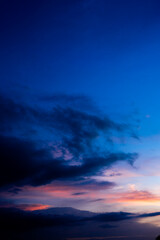  blue sky cloud gradient light white background. Beauty clear cloudy in sunshine calm bright winter air bacground. Gloomy vivid cyan landscape in environment day horizon skyline view spring wind