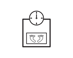 Body weight scale icon vector symbol design illustration