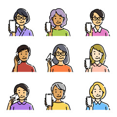 人それぞれの通信手段のセット