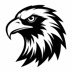 eagle head icon vector silhouette illustration
