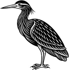 heron vector artwork silhouette and illustration
