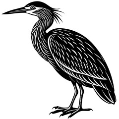 heron vector artwork silhouette and illustration