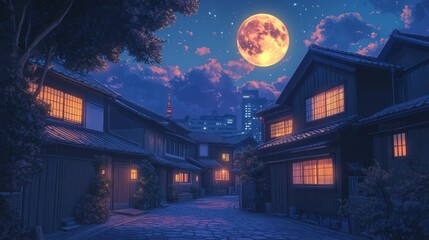 Fototapeta premium Japan Traditional House | Lo-fi Vibes