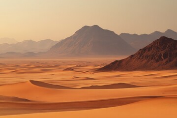Fototapeta premium The Empty Quarter Desert in Saudi Arabia , ai
