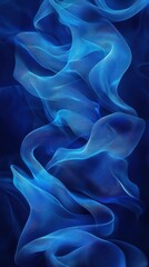 Obraz premium Abstract Blue Fabric with Intricate Woven Pattern