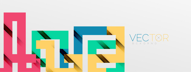 Color bend lines with shadow texture effect. Vector Illustration For Wallpaper, Banner, Background, Card, Book Illustration, landing page