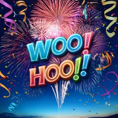 Fireworks BOOM!  WOO HOO!