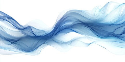 Fototapeta premium Abstract Blue Swirling Wave Design