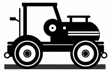 roller machine silhouette, Road roller vector illustration, Construction vehicle

