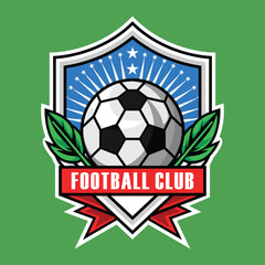 Obraz premium Football club logo illustration vector design