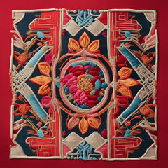 Obraz premium Korean traditional embroidery pattern