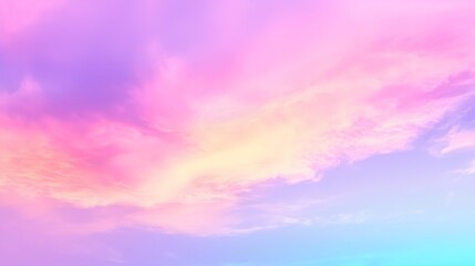 Obraz premium Pastel Sky with Clouds.