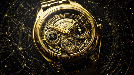 Obraz premium gold, gold production, and gold investment in a graphic background style