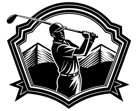 recommend clip art: Golf Svg line art silhouette,golf player silhouette vector illustration