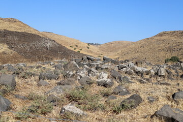 ruins of an ancient fortress in northern Israel