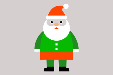 Santa Claus Christmas Vector Illustration, Clipart, Holiday Design