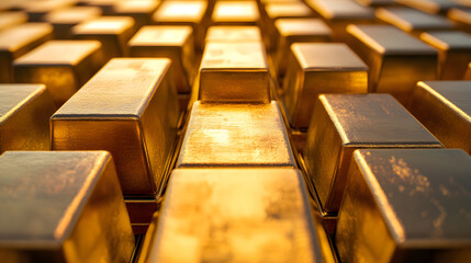 Fototapeta premium gold, gold production, and gold investment in a graphic background style