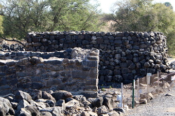 ruins of an ancient fortress in northern Israel