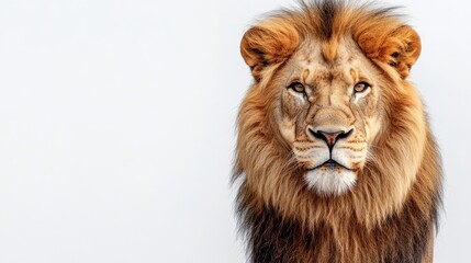 白背景のライオン