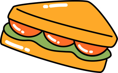 Sandwich vector illustration
