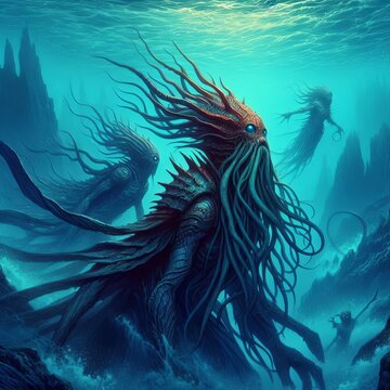 53 Underwater Nomads Tribes of nomadic merfolk or other aquatic