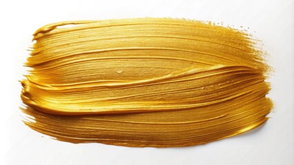 Vibrant gold paint stroke on background, abstract, art, vibrant, gold, paint, stroke, isolated,design, creativity, artistic