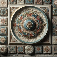 Fototapeta premium 54 21 Ceramic Wall Art decorative ceramics designed to hang on w