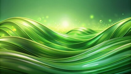 Fototapeta premium Abstract green wave background with a lush and vibrant design, green, wave, abstract, background, texture, vibrant, lush