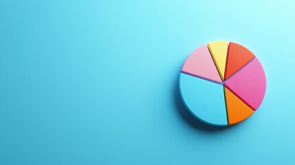 Fototapeta premium Strategic Business Plan Presentation with Pie Chart Showing Revenue Projections and Company Growth Plan