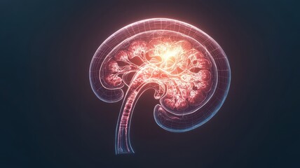 A visually striking illustration of a glowing brain with intricate neural connections in vivid colors, symbolizing cognitive function.