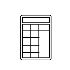 calculator silhouette icon design template
