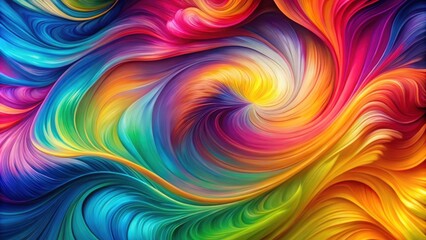 Obraz premium Colorful abstract paint swirls background with vibrant colors , abstract, swirls, paint, colorful, background, vibrant, art