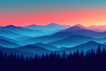 Obraz premium landscape with fog