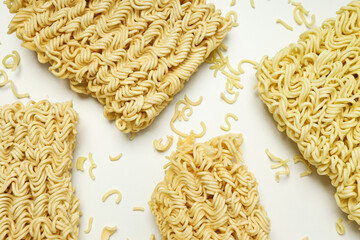 Concept of tasty fast food - instant noodles