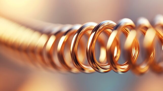 Visualize a beryllium copper spring in action, demonstrating its high elasticity and durability