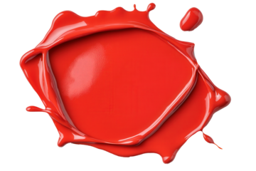 red wax seal, paint,  isolated transparent, png, background