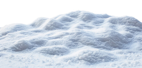 Winter snow landscape isolated on transparent background