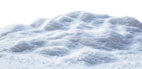 Winter snow landscape isolated on transparent background