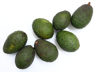 Avocado fruit isolated on white