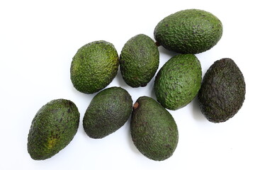 Avocado fruit isolated on white background