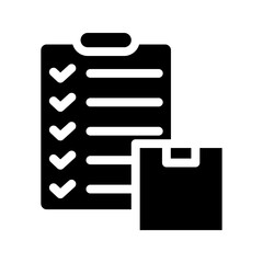 Inventory Control icon. Monochrome simple Business Management icon for templates color editable