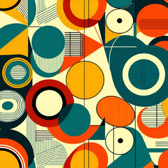 Obraz premium seamless pattern with circles