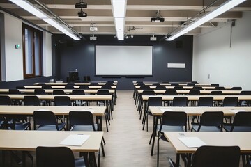 A career workshop for developing professional skills. Room with skill-building activities and training materials