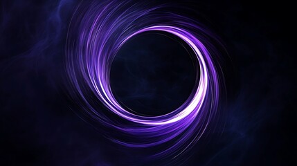 Purple Glow Ring Abstract Background