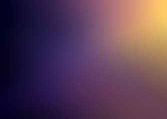 Violet yellow iridescent gradient. Shine on dark empty backround graphic.