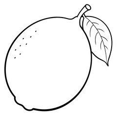 lemon  line art vector vector file