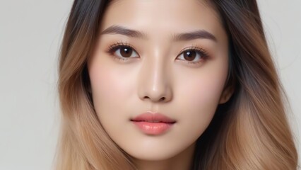 Fototapeta premium Beautiful Fashion Model with Flawless Skin and Sensual Lips