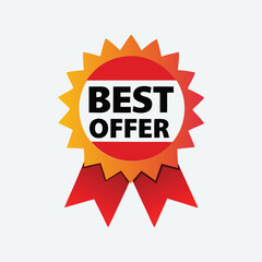 best offer design and white background.eps